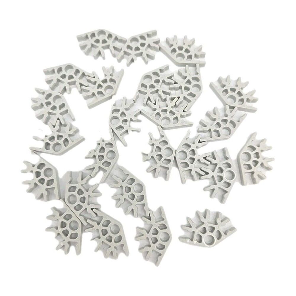 25 K'nex 5-Way Connector Light Gray Replacement Parts Pieces Knex #90949 Toys